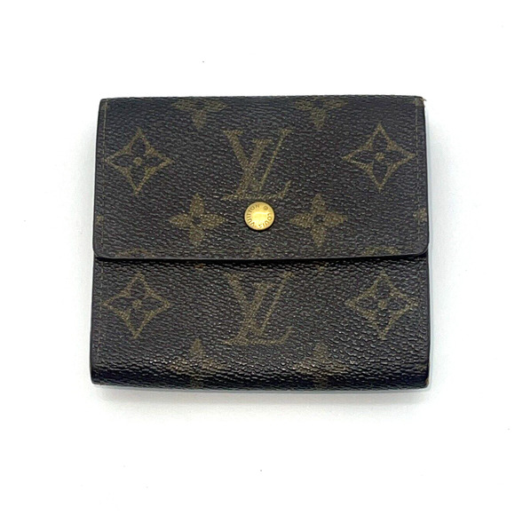 Authentic Louis Vuitton Monogram Portefeiulle Elise Double Snap Trifold Wallet - Picture 1 of 16